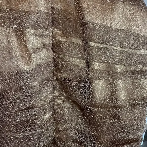 David Meister Gold Lace Cocktail Mini Dress Sz 4 Holiday Party NYE Sparkle Glam - Picture 10 of 14